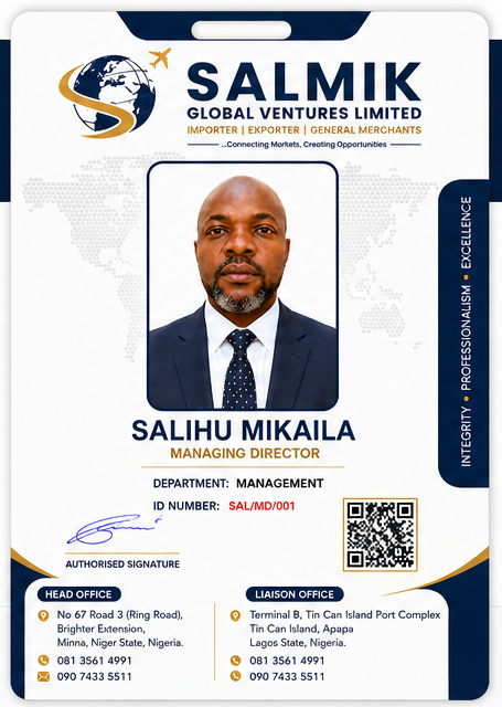 SALMIK Managing Director ID card